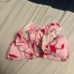 Maaji Pink Floral Bikini Top